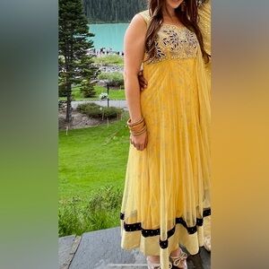 Elegant Yellow Embellished Haldi Kurta Set